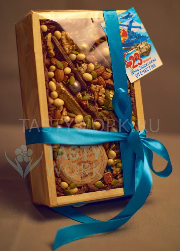 Подарочный набор в деревянном боксе "Орешки, варенье и шоколадный инструмент" 5 Tastywork