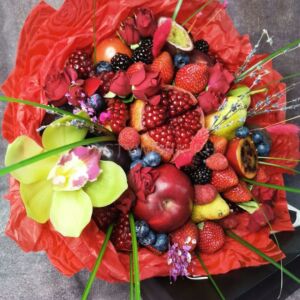 Букет из фруктов "Красный бархат" 7 Букет из фруктов "Красный бархат" — изображение 2