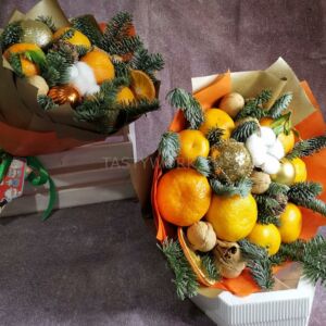 Букет из фруктов "Новогодний" 37 Букет из фруктов "Новогодний" — изображение 2