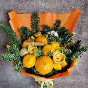 Букет из фруктов "Аромат Нового Года" 8 Букет из фруктов "Аромат Нового Года" — изображение 3