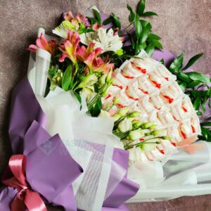 Букет из конфет raffaelo "Нежность" 14 Букет из конфет raffaelo "Нежность" — изображение 3