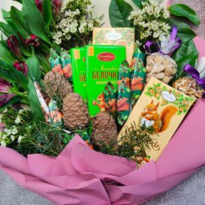 Букет из шоколада и орехов "Букет маме" 12 Букет из шоколада и орехов "Букет маме" — изображение 3