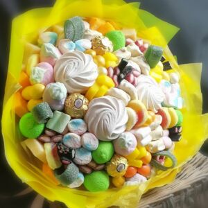 Сладкий букет из зефира и маршмеллоу "Сладкий каприз" 24 Сладкий букет из зефира и маршмеллоу "Сладкий каприз" — изображение 7
