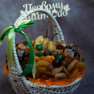 Корзинка с сухофруктами "Первому учителю" 15 Корзинка с сухофруктами "Первому учителю" — изображение 4