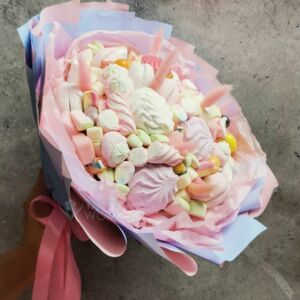 Букет из зефира "Рожки единорожки" 9 Букет из зефира "Рожки единорожки" — изображение 2