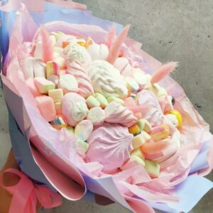 Букет из зефира "Рожки единорожки" 10 Букет из зефира "Рожки единорожки" — изображение 3