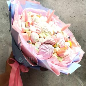 Букет из зефира "Рожки единорожки" 11 Букет из зефира "Рожки единорожки" — изображение 4