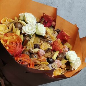 Букет из сухофруктов "Чайная роза" 12 Букет из сухофруктов "Чайная роза" — изображение 3