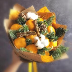 Букет из мандаринов "Рыжик" 23 Букет из мандаринов "Рыжик" — изображение 4