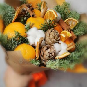 Букет из мандаринов "Рыжик" 24 Букет из мандаринов "Рыжик" — изображение 5