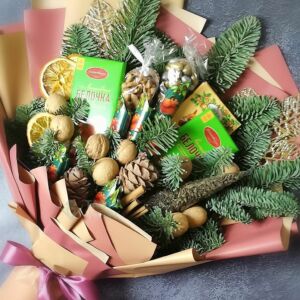 Новогодний букет "Новогодний" 7 Новогодний букет "Новогодний" — изображение 2