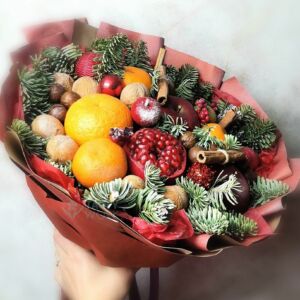 Новогодний букет "Морозное утро" 11 Новогодний букет "Морозное утро" — изображение 2