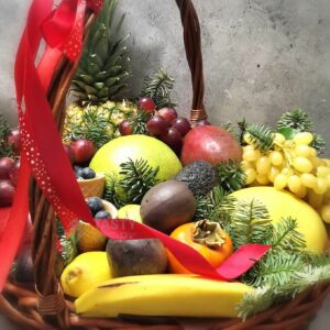 Корзина с фруктами "Ананас" 13 Корзина с фруктами "Ананас" — изображение 2