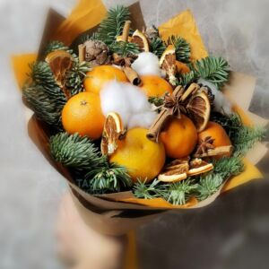 Букет из мандаринов "Рыжик" 25 Букет из мандаринов "Рыжик" — изображение 6