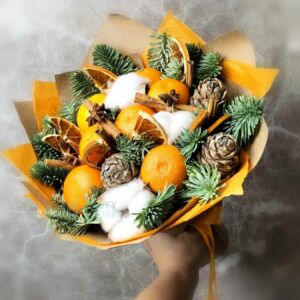 Букет из мандаринов "Рыжик" 26 Букет из мандаринов "Рыжик" — изображение 7