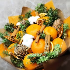 Букет из мандаринов "Рыжик" 27 Букет из мандаринов "Рыжик" — изображение 8