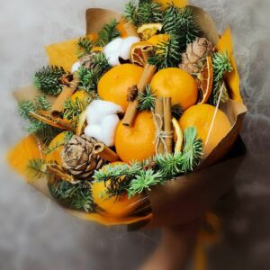 Букет из мандаринов "Рыжик" 22 Букет из мандаринов "Рыжик" — изображение 3