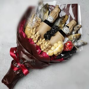 Букет из снеков "Крепкий орешек" 8 Букет из снеков "Крепкий орешек" — изображение 3