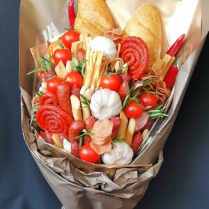 Мужской съедобный букет "По чесноку" 7 Мужской съедобный букет "По чесноку" — изображение 2