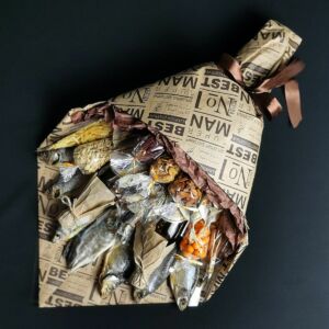 Букет из вяленой рыбы и снеков "Best man" 11 Букет из вяленой рыбы и снеков "Best man" — изображение 2