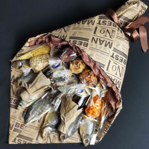 Букет из вяленой рыбы и снеков "Best man" 13 Букет из вяленой рыбы и снеков "Best man" — изображение 4