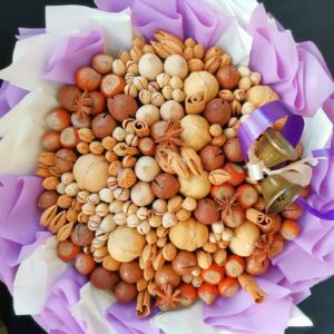 Букет съедобный из орехов "Мудрость" 11 Букет съедобный из орехов "Мудрость" — изображение 4