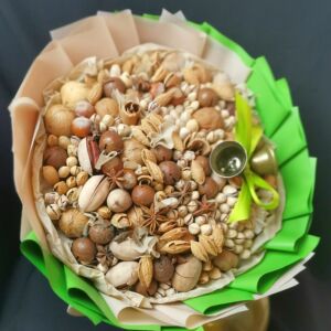 Букет съедобный из орехов "Мудрость" 9 Букет съедобный из орехов "Мудрость" — изображение 2