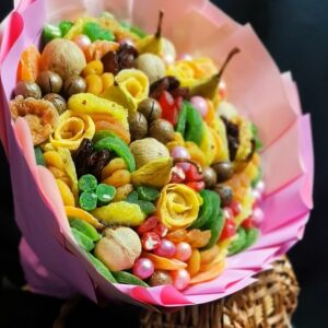 Букет из сухофруктов "Розовый вечер" 13 Букет из сухофруктов "Розовый вечер" — изображение 2