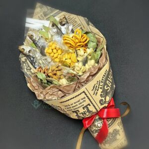 Букет из снеков и вяленой рыбы "Теплый привет" 5 Букет из снеков и вяленой рыбы "Теплый привет" — изображение 2