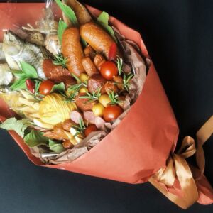 Мужской букет "Халяль" из колбас и сыра 11 Мужской букет "Халяль" из колбас и сыра — изображение 4