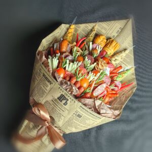 Букет из колбас и сыров "Пшеничный" 5 Букет из колбас и сыров "Пшеничный" — изображение 2