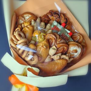 Букет из булочек "Семейные истории" 8 Букет из булочек "Семейные истории" — изображение 1