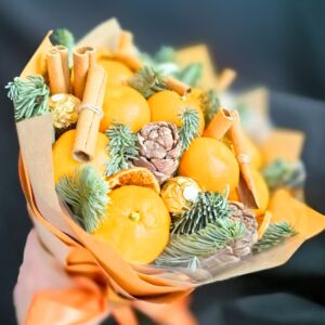 Букет из мандаринов "Рыжик"