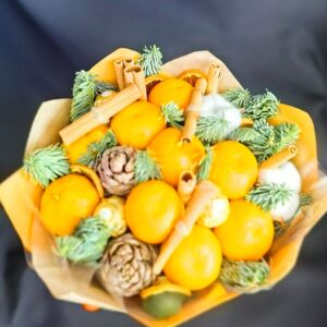 Букет из мандаринов "Рыжик" 28 Букет из мандаринов "Рыжик" — изображение 9