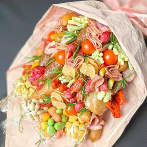 Букет с колбасками "Фламинго"