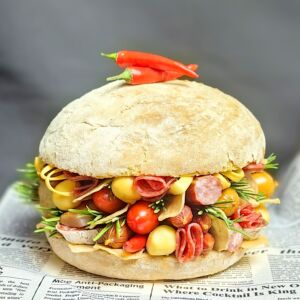 Букет бургер "Рустик" 14 Букет бургер "Рустик" — изображение 1